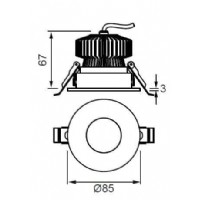 JUPTER LS457 S LED Spot 11W 850 Lm (3000K)