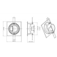 JUPTER LS459 Kare Hareketli LED Spot 5W