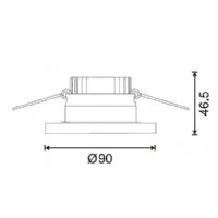 JUPTER LS595 B Alminyum Led Spot Trafolu (6500K) 7W