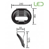 JUPTER LW467 S LED"li Duvar Aplik (3000K) 13W 650lm Cree COB