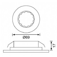 JUPTER LW966 S Merdiven Led Spot 1,5W (3000K) S/A