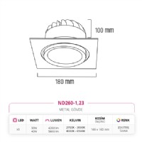 Nevo Sva Alt Led Spot Eskitme ND260-1