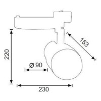 JUPTER PARMA 60W 3000 K- Ray Spot (IP44)