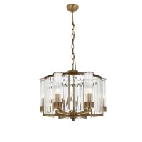 AVONN AV-1909-6E Eskitme Kaplama Klasik Avize E14 Metal Kristal 50cm